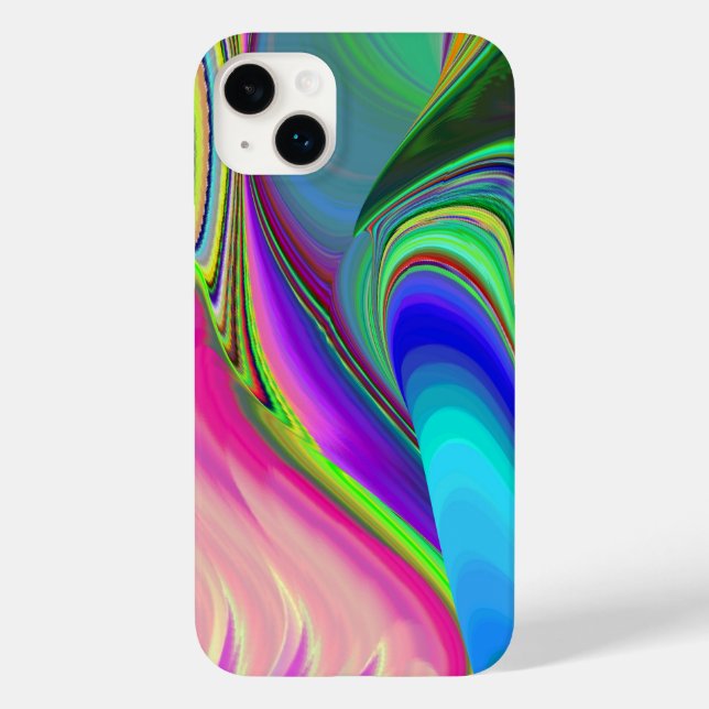 Summerfeeling , Abstrakt 3D Rainbowart Case-Mate iPhone 14 Plus Hülle (Rückseite)