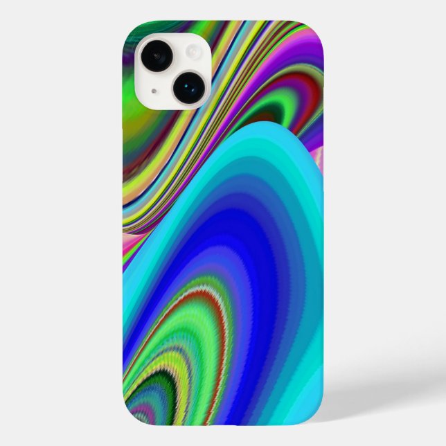 Summerfeeling , Abstrakt 3D Rainbowart Case-Mate iPhone 14 Plus Hülle (Rückseite)