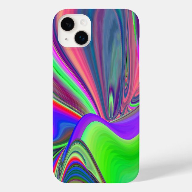 Summerfeeling , Abstrakt 3D Rainbowart Case-Mate iPhone 14 Plus Hülle (Rückseite)