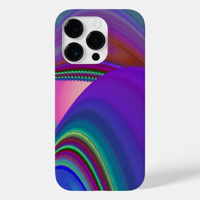 Summerfeeling , Abstrakt 3D Rainbowart Case-Mate iPhone 14 Pro Hülle (Rückseite)