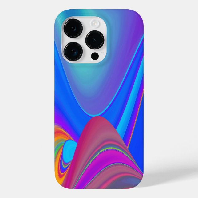 Summerfeeling , Abstrakt 3D Rainbowart Case-Mate iPhone 14 Pro Hülle (Rückseite)