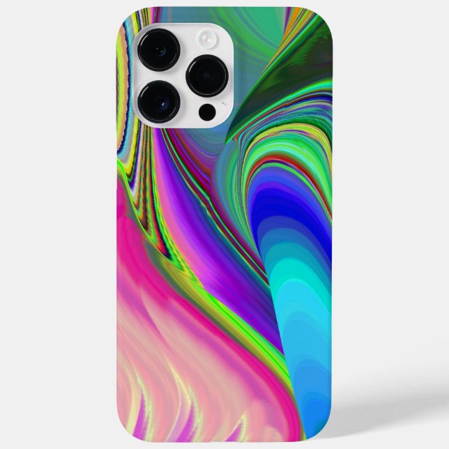 Summerfeeling , Abstrakt 3D Rainbowart Case-Mate iPhone 14 Pro Max Hülle (Rückseite)