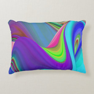 Summerfeeling , Abstrakt 3D Rainbowart Dekokissen