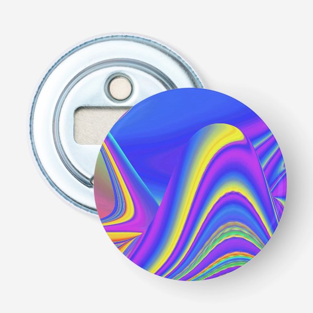 Summerfeeling , Abstrakt 3D Rainbowart Flaschenöffner (Vorderseite)