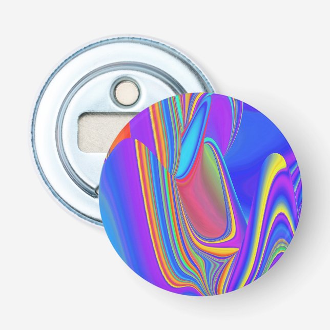 Summerfeeling , Abstrakt 3D Rainbowart Flaschenöffner (Vorderseite)