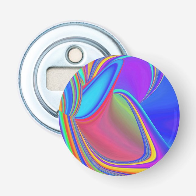 Summerfeeling , Abstrakt 3D Rainbowart Flaschenöffner (Vorderseite)