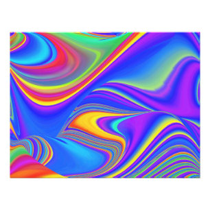 Summerfeeling , Abstrakt 3D Rainbowart Fotodruck