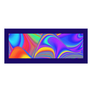 Summerfeeling , Abstrakt 3D Rainbowart Fotodruck