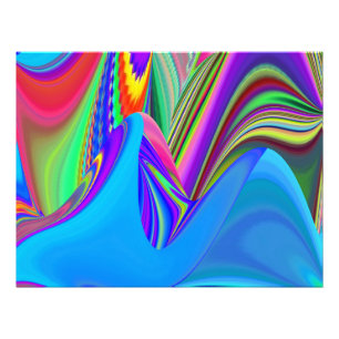 Summerfeeling , Abstrakt 3D Rainbowart Fotodruck