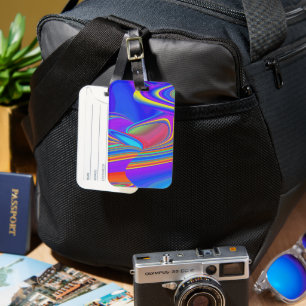 Summerfeeling , Abstrakt 3D Rainbowart Gepäckanhänger