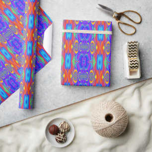 Summerfeeling , Abstrakt 3D Rainbowart Geschenkpapier
