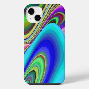 Summerfeeling , Abstrakt 3D Rainbowart iPhone 14 Plus Hülle
