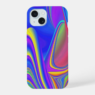 Summerfeeling , Abstrakt 3D Rainbowart iPhone 15 Hülle