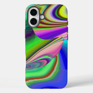 Summerfeeling , Abstrakt 3D Rainbowart iPhone 16 Plus Hülle