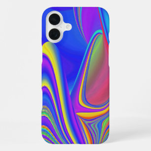 Summerfeeling , Abstrakt 3D Rainbowart iPhone 16 Plus Hülle