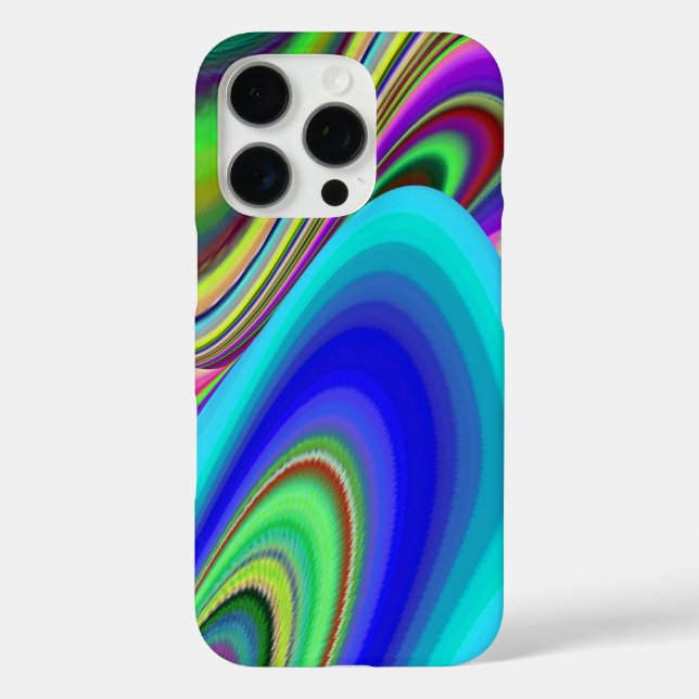 Summerfeeling , Abstrakt 3D Rainbowart iPhone 16 Pro Hülle (Rückseite)