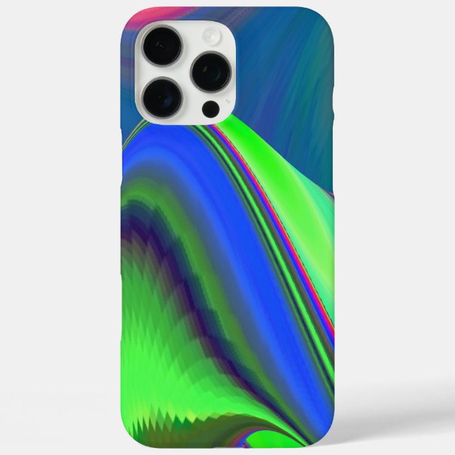 Summerfeeling , Abstrakt 3D Rainbowart iPhone 16 Pro Max Hülle (Rückseite)