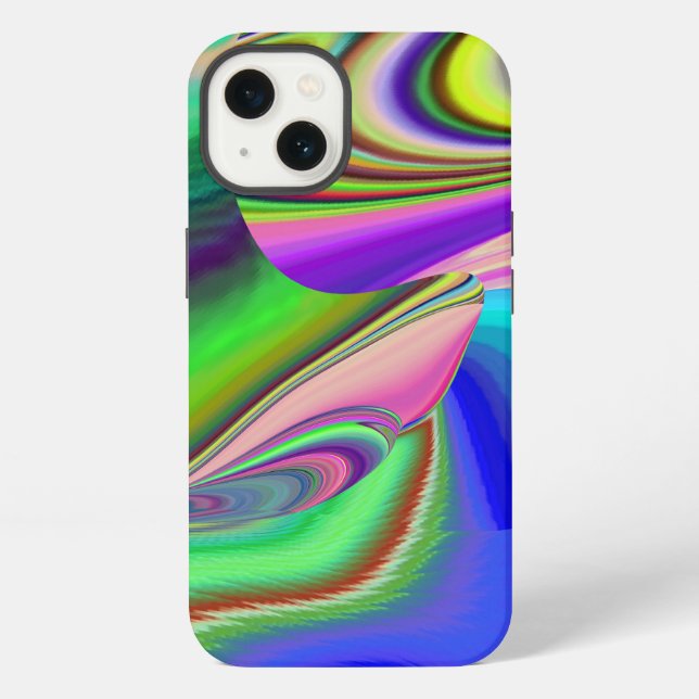 Summerfeeling , Abstrakt 3D Rainbowart iPhone Hülle (Rückseite)