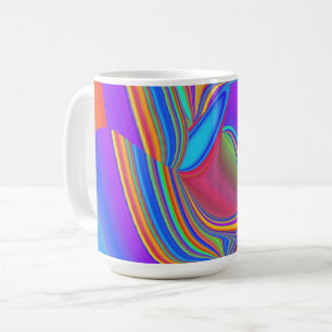 Summerfeeling , Abstrakt 3D Rainbowart Kaffeetasse