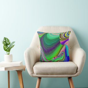 Summerfeeling , Abstrakt 3D Rainbowart Kissen