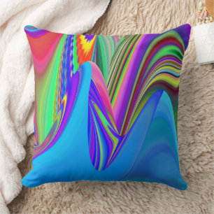 Summerfeeling , Abstrakt 3D Rainbowart Kissen