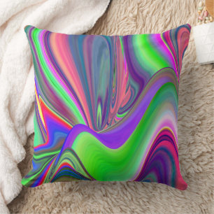 Summerfeeling , Abstrakt 3D Rainbowart Kissen