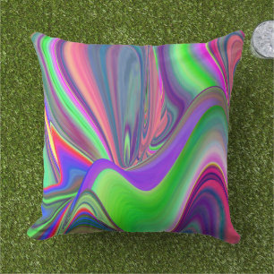 Summerfeeling , Abstrakt 3D Rainbowart Kissen