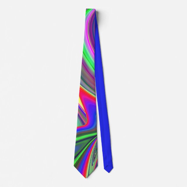 Summerfeeling , Abstrakt 3D Rainbowart Krawatte (Vorderseite)