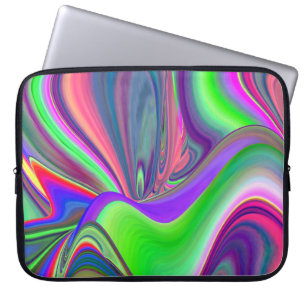 Summerfeeling , Abstrakt 3D Rainbowart Laptopschutzhülle