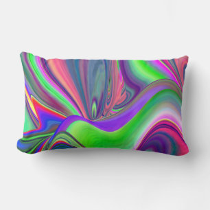 Summerfeeling , Abstrakt 3D Rainbowart Lendenkissen