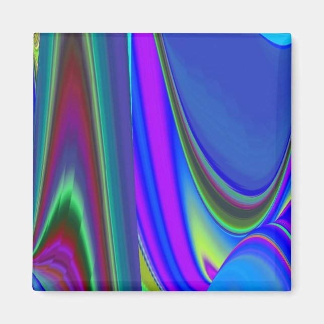 Summerfeeling , Abstrakt 3D Rainbowart Magnet (Vorne)