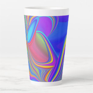 Summerfeeling , Abstrakt 3D Rainbowart Milchtasse