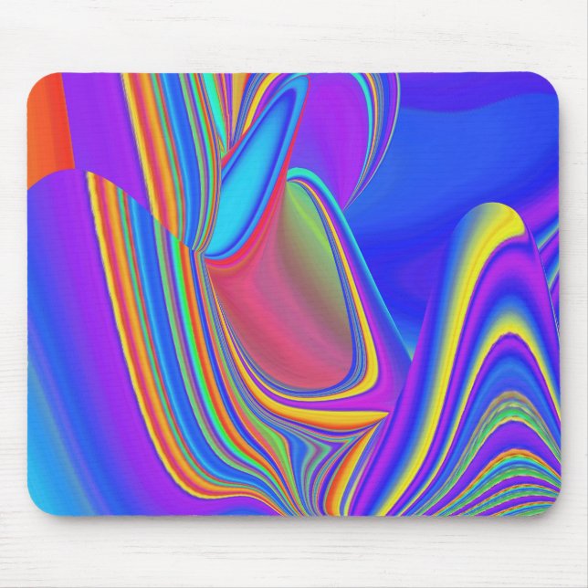 Summerfeeling , Abstrakt 3D Rainbowart Mousepad (Vorne)