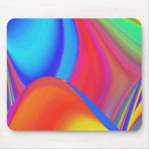 Summerfeeling , Abstrakt 3D Rainbowart Mousepad