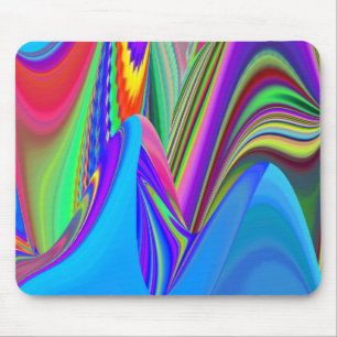 Summerfeeling , Abstrakt 3D Rainbowart Mousepad