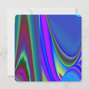 Summerfeeling , Abstrakt 3D Rainbowart Save The Date