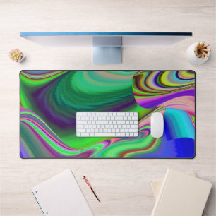 Summerfeeling , Abstrakt 3D Rainbowart Schreibtischunterlage