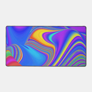 Summerfeeling , Abstrakt 3D Rainbowart Schreibtischunterlage