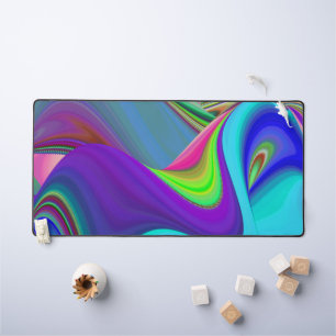 Summerfeeling , Abstrakt 3D Rainbowart Schreibtischunterlage