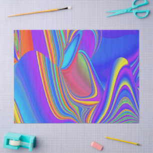 Summerfeeling , Abstrakt 3D Rainbowart Seidenpapier