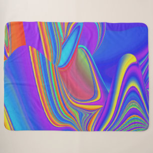 Summerfeeling , Abstrakt 3D Rainbowart Sherpadecke