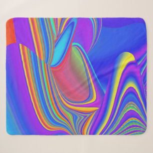 Summerfeeling , Abstrakt 3D Rainbowart Sherpadecke