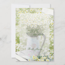 Summerfield Daisies Chamomile Blume Save the Date