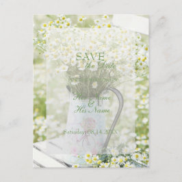 Summerfield Daisies Chamomile Blume Save the Date Ankündigungspostkarte