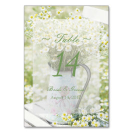 Summerfield Daisies Chamomile Wedding Tischnummer