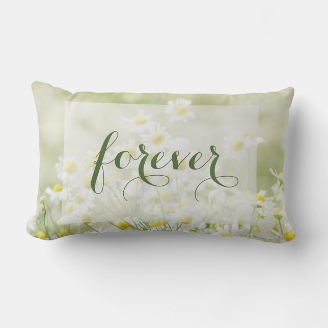 Summerfield Daisies Daisy Blume Wedding Forever Lendenkissen (Vorderseite)