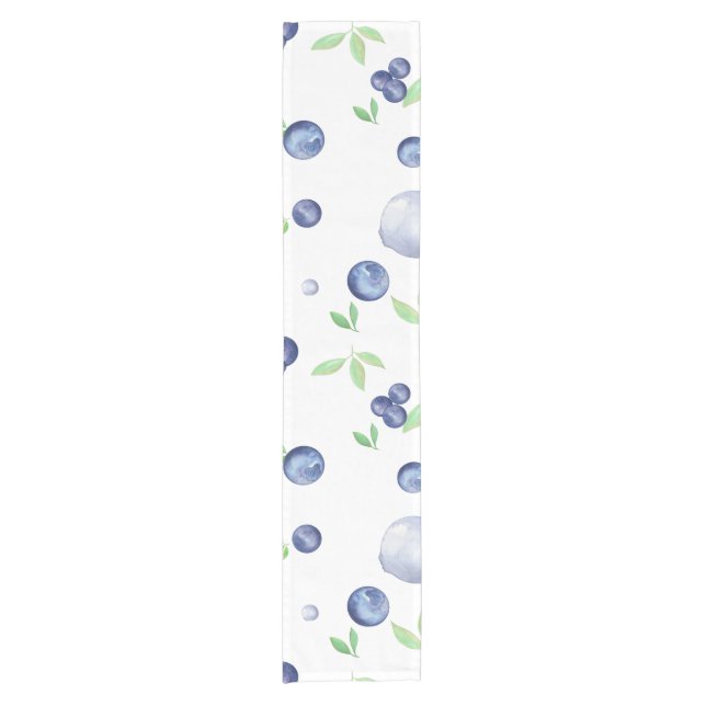 Summerfrische Blaubeere Kurzer Tischläufer (Vorderseite)