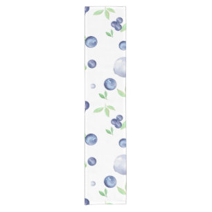 Summerfrische Blaubeere Kurzer Tischläufer