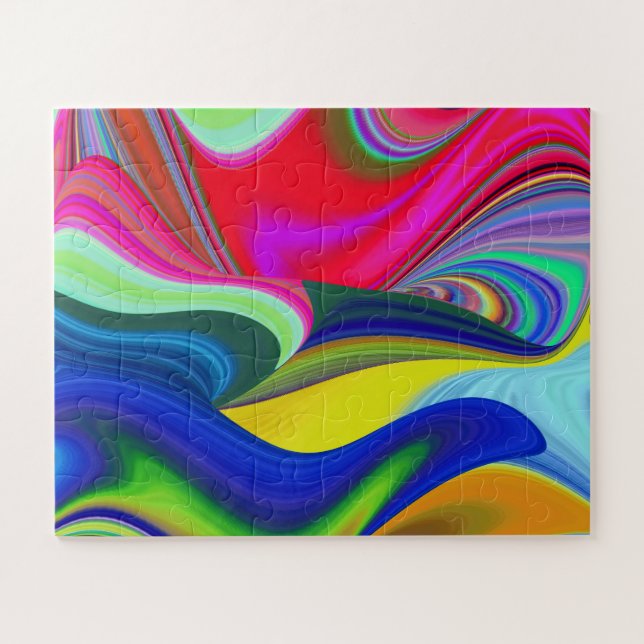 Summerrainbow , Abstrakt 3D Rainbowart (Horizontal)