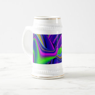 Summerrainbow , Abstrakt 3D Rainbowart Bierglas